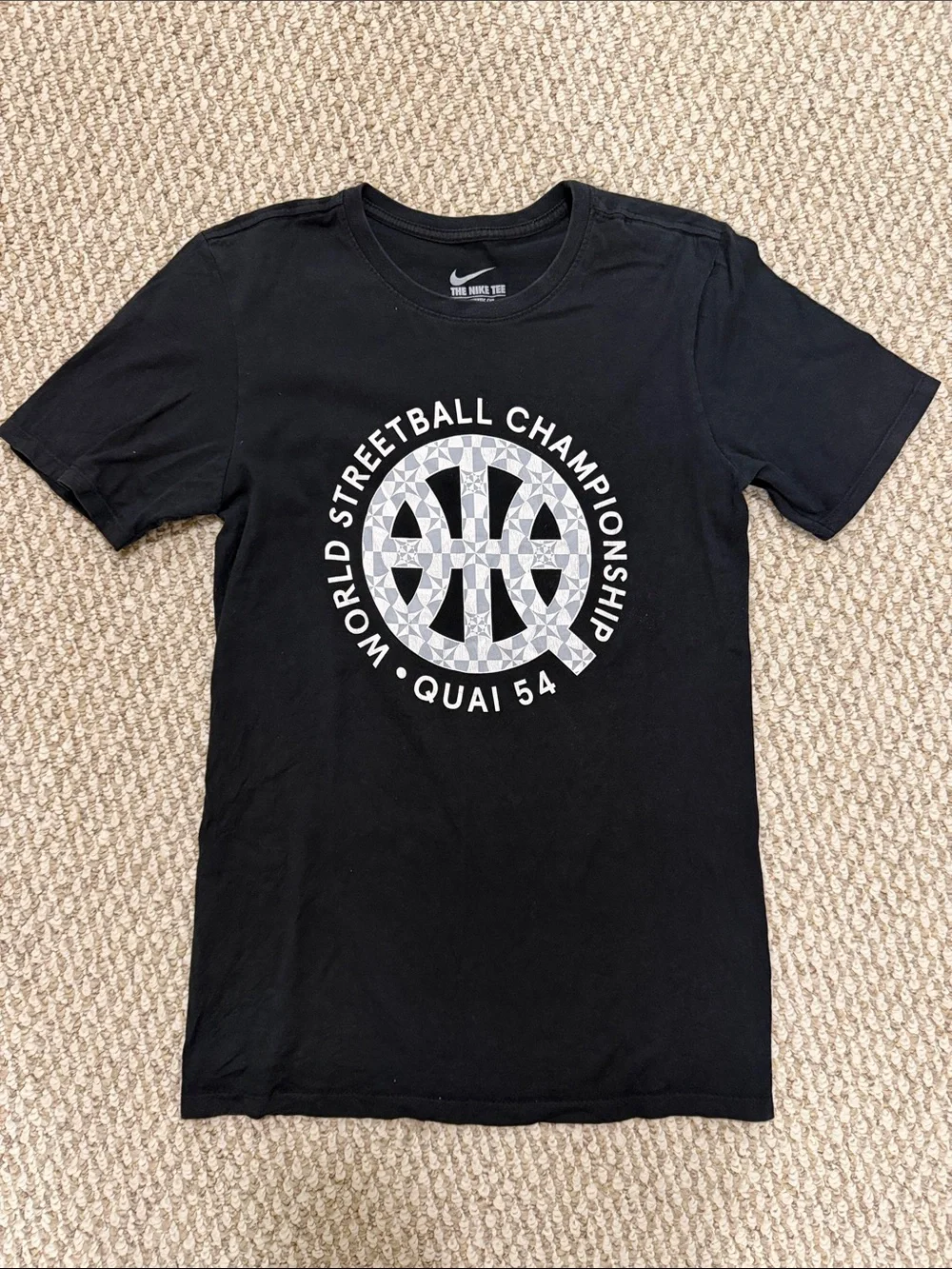 Men's XS Black Jordan x Quai 54 World Streetball Championship Graphic T-Shirt